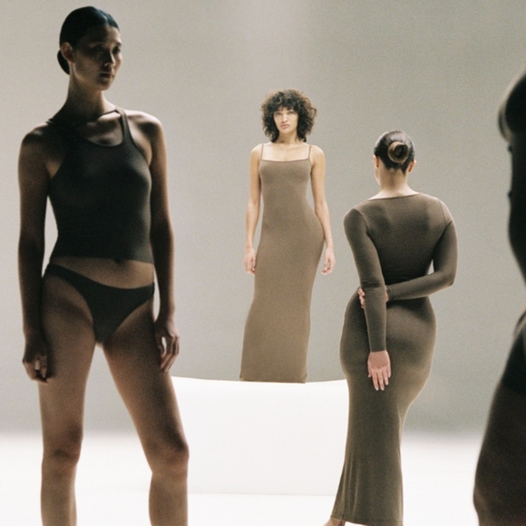 Soft Lounge Henley Long Slip Dress Oxide - Picture 4 of 5